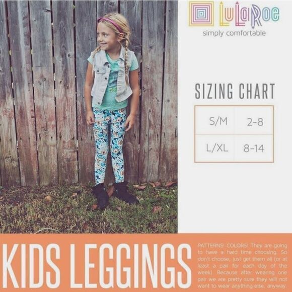 LULAROE Kids Christmas/Holiday Leggings - S/M - Picture 6 of 6